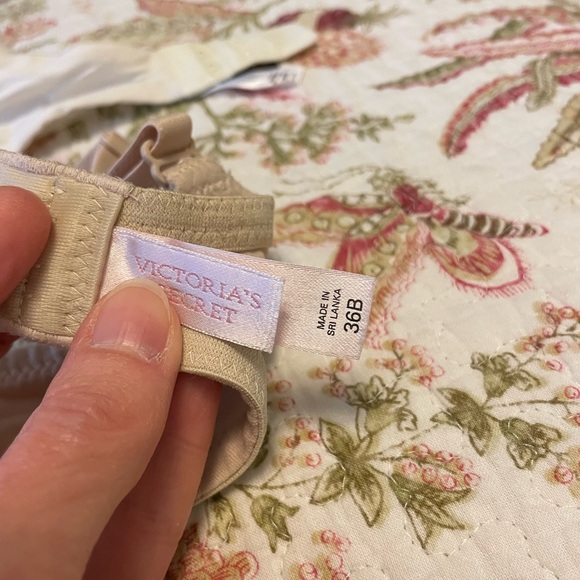 Victoria's Secret Lace and Satin Bra Collection - Sheer Pink, Black, White, Tan - Picture 8 of 9